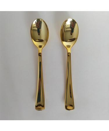 Electroplated Gold Disposable Knives Forks Spoons Birthday Weddings Party Utensils Party Disposable Utensils - Buy Online on GoSupps.com