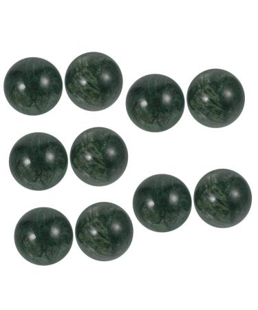 Beavorty 10 STK Jade-Fitness-Handball Tool Massage balls Massage balls for adult massage balls for exercises Massage Fitness massage balls Nuwa stone older Handal 4.00x4.00cmx5PC Gr nx5stk