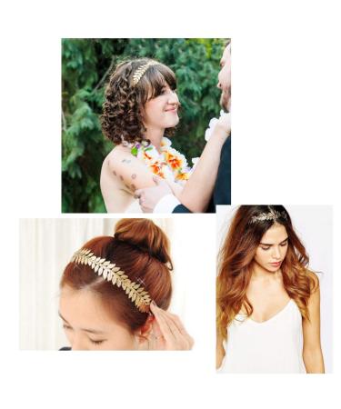 JZK Gold Leaf Tiara - Roman Goddess Hair Crown for Weddings Birthdays & Parties - Buy Online on GoSupps.com