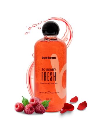 So Berry Fresh Moisturizing Body Wash & Shower Gel for Men & Women with Berry Fruity Fragrance for Smooth Skin Parabean & SLS Free- 300ml