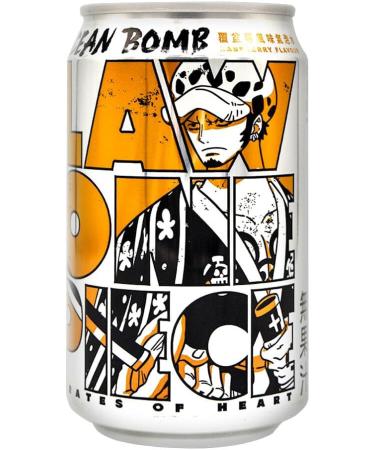 ONE PIECE x YHB Ocean Bomb 6 Assorted Flavours Sparkling Soda Water Drink 330ml - Straw Hat Crew: Law Luffy Nami Zoro Sanji Chopper (Pack of 6) - Buy Online on GoSupps.com