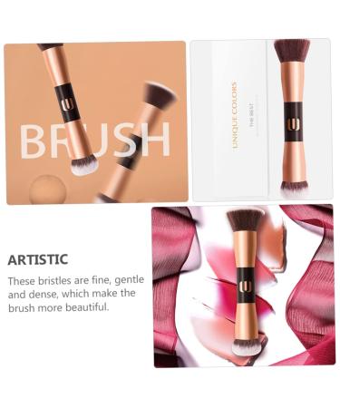 Buy Minkissy Highlighter Makeup Brush - Double-Ended Professional Cream & Powder Brush for Face & Blush - International Shipping Available - Buy Online on GoSupps.com