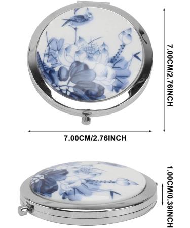 Lurrose 7CM Lotus Flower Metal Mirror - Compact Pocket Makeup Mirror for Women and Girls - Buy Online on GoSupps.com