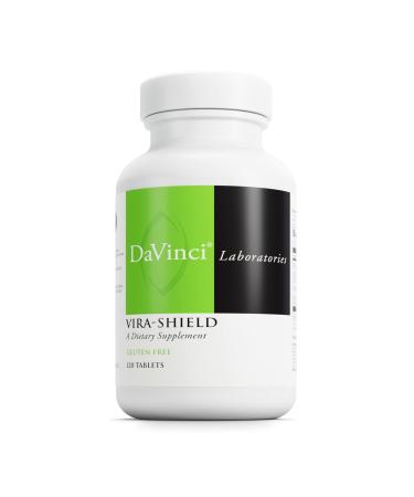 DAVINCI Labs Vira-Shield - Dietary Supplement to Support Detox Immune System and Healthy GI Function* - with Black Walnut Wormwood Olive Leaf PAU D Arco and More - Gluten-Free - 120 Tablets