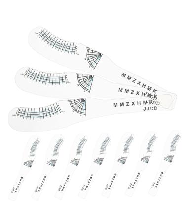 Balacoo 10pcs Eyelash Measuring Tool Lash Measure Lash Extension Measuring Tool Lash Huggers Lashes Ruler Lash Tech Must Haves Eyelash Ruler Lash Tool Curly Eyelashes Plastic 15.00X2.50X0.10CM