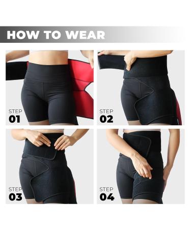 Ortho-Wrap Hip Brace for Sciatica Pain Relief | Unisex Support | Breathable & Anti-Slip | Comfortable Universal Fit - Buy Online on GoSupps.com