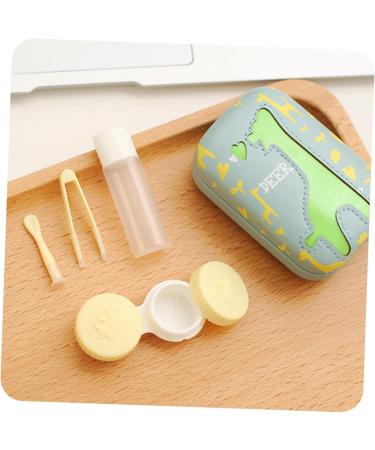 Solustre 3-in-1 Contact Lens Container with Mirror & Remover - Cute & Convenient Lens Holder for International Shipping - Buy Online on GoSupps.com