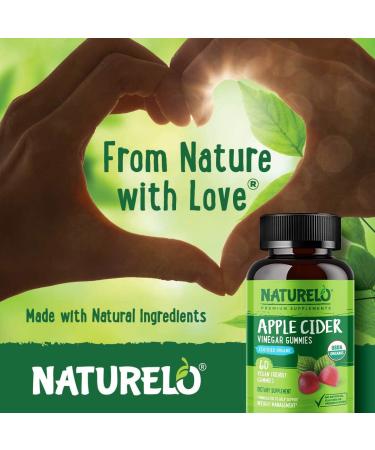 NATURELO Apple Cider Vinegar Gummies for Weight Management - 60 Vegan Organic Gummies - Buy Online on GoSupps.com