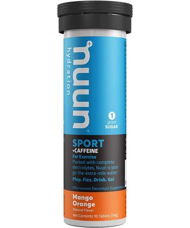 Nuun Sport + Caffeine: Mango Orange Electrolyte Tablets (3 Tubes of 10 Tabs)33 - Buy Online on GoSupps.com