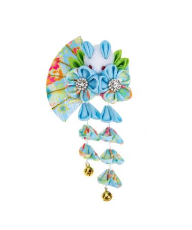 Angoily Tassel Bell Hair Accessory Retro Decor Bride Headdress Bunny Clips Tassel Hair Clips Chinese Hair Hand Decor Hair Accesories Hair Accessory for Women Kimono Miss Accessories Cloth