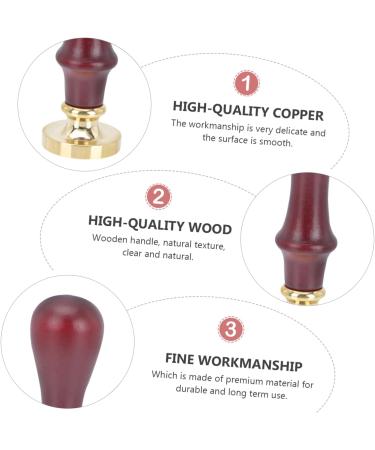 Didiseaon 3 Pcs Dispensing Plate Tool Sealing Wax Stamper Wax Seal Stamp Eyeshadow Stamper Copper Copper Head 1 count (Pack of 1) Brownx3pcs - Buy Online on GoSupps.com
