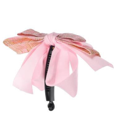 Banana Clip Fishtail Holder French Clincher Combs Banana Bow Clip Bow Clip for Women Miss Plastic Curlers Hair