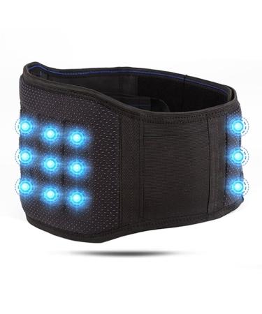 Compression back bandage for lumbar spine waist and hip support belt for sciatic nerve pain relief in the lower back area men and women work train (size: l)