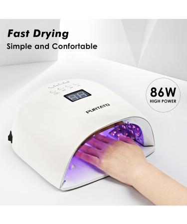 Professional Rechargeable UV LED Nail Lamp - 4 Timer Settings 18000mAh Battery Life - JC22 (White) - Buy Now for Fast International Shipping - Buy Online on GoSupps.com