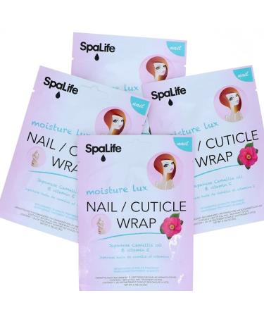 SpaLife Japanese Camellia Oil & Vitamin E Nail Cuticle Wrap 6 PACK (60 COUNT) Dermatologist Recommended Nail repair