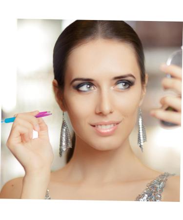 HAPINARY Stainless Steel Eyebrow Tweezers Brow Clip Travel Eyebrow Clamp Brow Tool Tweezers for Women Eyebrow Tweezer with Brush Beauty Accessories Tweezers for Eyebrow Beauty Tools - Buy Online on GoSupps.com