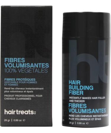 Hair Treats Hair Building Fiber | Natural Plant Protein Fiber Ideal for Both Men and Women | Color: Medium Brown (28 gr) - Buy Online on GoSupps.com