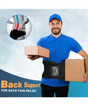 AONOKOY Adjustable Back Brace for Men and Women - Lumbar Support Belt for Lower Back Pain Relief - Breathable and Adjustable - Ideal for Work, Heavy Lifting, Scoliosis, Herniated Disc - Size M (30.5-40 inch) - Buy Online on GoSupps.com
