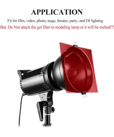 Nacorulu 22 Pack Color Correction Gel Light Filter - 8.26 x 11.69 Inches - 11 Transparent Colors - Lighting Gel Filter Plastic Sheets - for Photography and Video - 22 Pack - Buy Online on GoSupps.com