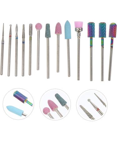 Beavorty 1 Nail Drill Set drill bits nail polishing tools nails gel remover nail drill heads manicure file bit nail polish gel manicure drill bit kit Acrylic head to rotate ceramics - Buy Online on GoSupps.com