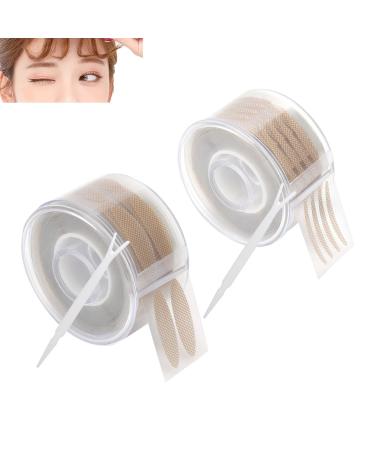 Anjoize Eyelid Lift Eyelid Tape Eye Lift Tape for Droopy Lids 600 Pairs Instant Eyelid Lifting Strips (Round box Skin tone S+L)