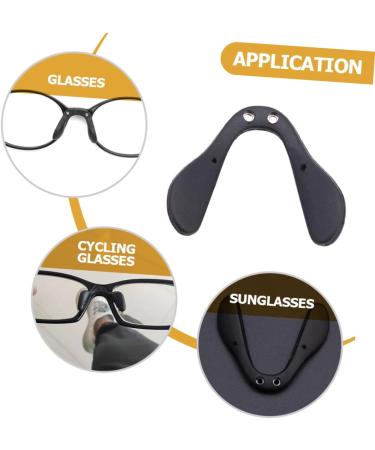 Healeved 6 pc U-Shaped Screw Nose Pads for Sunglasses & Glasses - Universal Silicone Saddle Set for Comfort & Stability - Buy Online on GoSupps.com