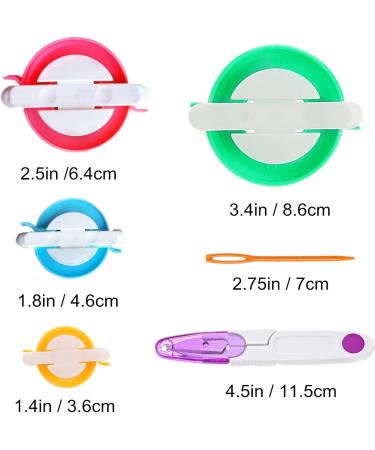 Yarn Ball Winder Kit with Accessories - Hand-Operated Swift Fiber String Wool Winder Machine for Family | Includes 4 Pompom Makers, 10 Knitting Stitch Markers, Needles, and Scissors - Buy Online on GoSupps.com