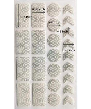 42pcs Reflective Stickers Set for Bike Helmet, Bicycle, Wheelchairs - White | Night Safety Decals for Motorbike, Scooter - Reflective Tape Included - Buy Online on GoSupps.com