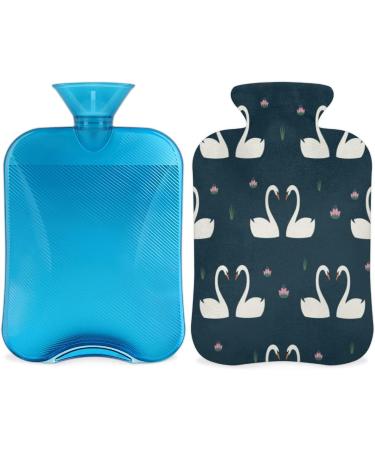 2L Swan Flower Hot Water Bottle - Pain Relief for Menstrual Cramps | PVC Heat & Ice Therapy | Warmers for Feet & Hands - International Shipping - Buy Online on GoSupps.com