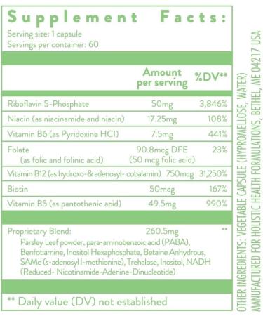 Holistic Health Ultimate B Complex 60 Capsules - Buy Online on GoSupps.com