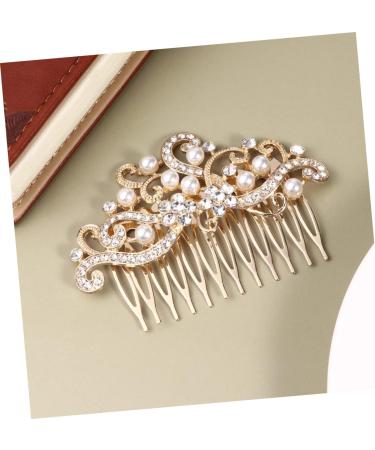 HAPINARY Hair Ornament Bridal Hair Clip Metal Hair Clips Veil Comb Wedding Crystal Hair Combs Barrettes for Women Bridal Veil Rhinestone Bobby Pins Fashion Headwear Accessories Bride French - Buy Online on GoSupps.com