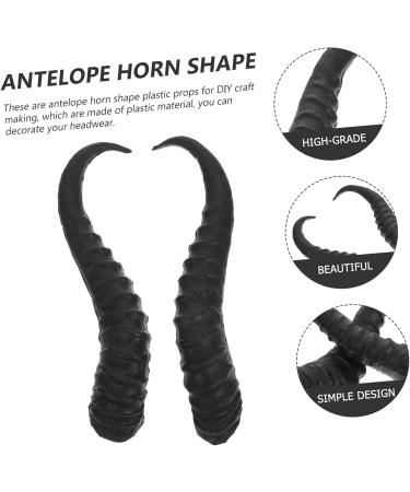 GAROZATION 1 Pair DIY Croissant Hair Accessories Plastic Sheep Horns Plastic Horns for DIY Headband Costume DIY Horns Costume Props Cosplay Party Supplies Props for Halloween Party - Buy Online on GoSupps.com