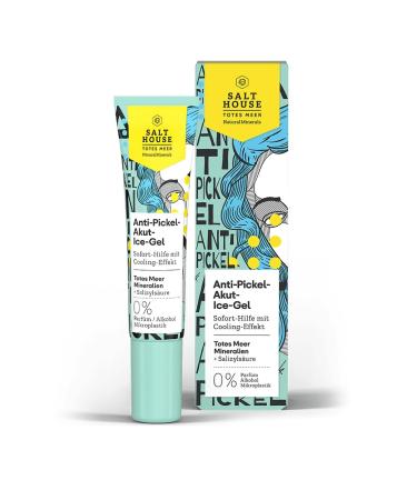 Salthouse Natural Minerals Acute Pimple Relief Ice Gel - Instant Relief with Cooling Effect - For Acute Pimples and Blemishes - 15ml