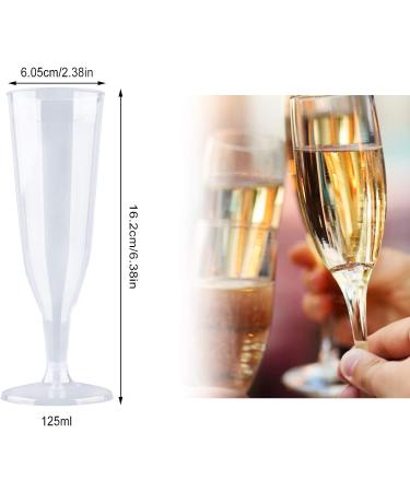 KBG 40 Pack 5 Oz Disposable Plastic Champagne Flutes | Mimosa Bar Glasses | Transparent 30 Pack-2 - Buy Online on GoSupps.com
