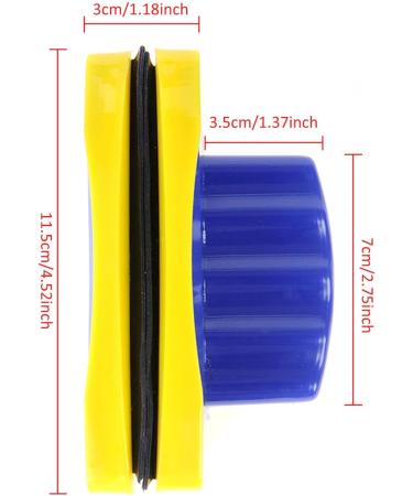 Shakven Magnetic Glass Wiper - Double-Sided Magnetic Glass Cleaner Glass Wiper Cleaning Tools Magnetic Window Cleaner with1.5m Rope for Cleaning Thickness 3-8mm - Buy Online on GoSupps.com