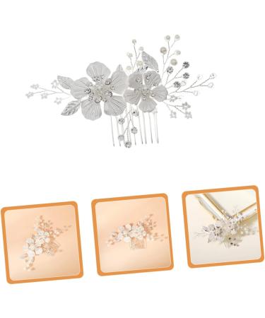 FRCOLOR Comb hair comb clip Bride Headdress Bride Hair Comb Bride Headdress hair combs Flower Hair Clip Bride Flower Hair Comb Hair piece bridesmaid Rhinestone Wedding - Buy Online on GoSupps.com