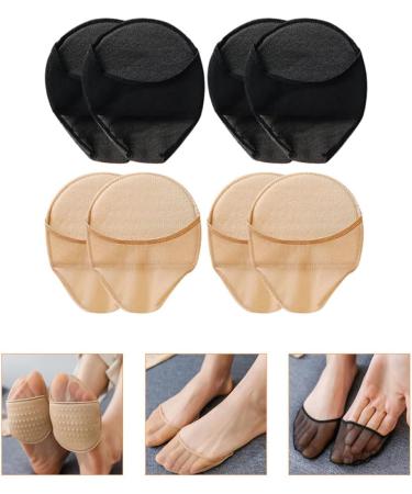 4 Pairs Breathable Half Toe Socks with Metatarsal Pads High Heel Protectors & Ballet Sock Accessories for Women - Buy Online on GoSupps.com