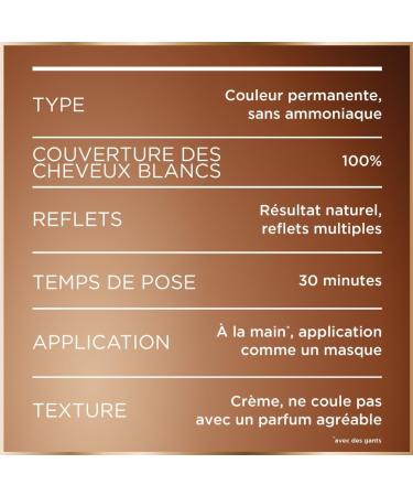 Garnier - Coloration Permanente - Sans Ammoniaque - 90% d'Ingr dients d'Origine Naturelle - Formule Vegan - Beurre de Karit - 100% Couverture Cheveux Blancs - Ch tain Tr s Clair Mocaccino (6.0)- Good CHATAIN TRES CLAIR MOCACCINO 6.0 - Buy Online on GoSupps.com