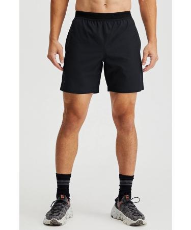 Fabletics Men's The Fundamental Shorts - 7 Inseam, Black | Ultra Lightweight Athletic Shorts for Workout, Running, Training, Gym & Yoga - Medium - Buy Online on GoSupps.com