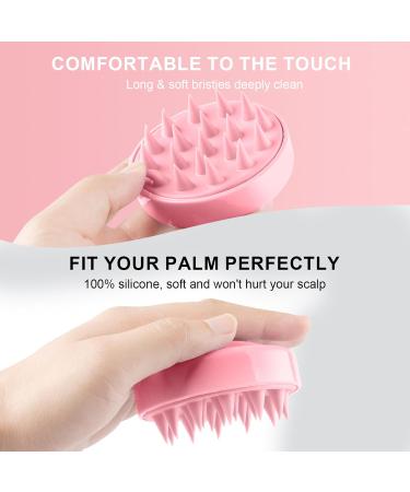Gezimetie Root Comb Applicator Bottle with Scalp Massager Brush - 3PCS Hair Coloring & Scalp Treatment Tools (Purple/Pink) - Buy Online on GoSupps.com