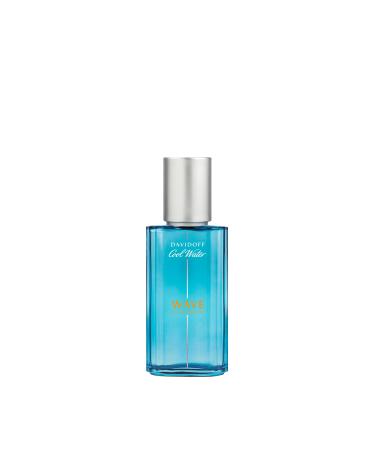 Davidoff Cool Water Wave Eau de Toilette Fresh Woody Men's Cologne With Notes of Sichuan Pepper Juniper & Sandalwood Long Lasting Fragrance 1.3 Fl Oz (Pack of 1)