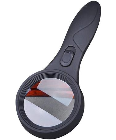 Magnifying Glasses for Hobbies Reading Magnifier 4X Luminous Old Man Reading Magnifying Glass with LED Matte Surface Handheld Magnifying Glass Vision