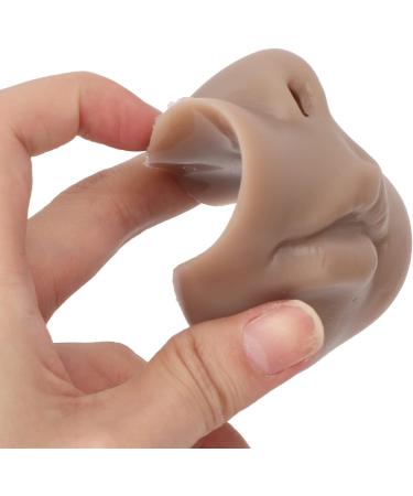 Obetuens 3-Piece 3D Silicone Nose & Mouth Model - Soft Piercing Exercise & Reusable Body Parts Display Model for Jewelry Puncture - Buy Online on GoSupps.com