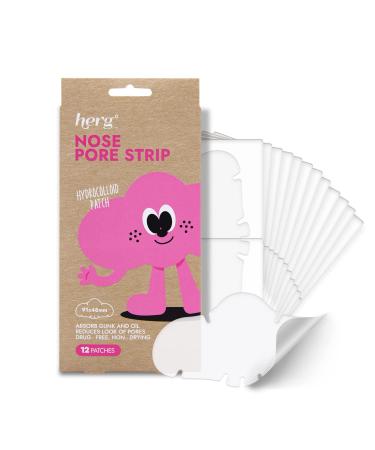Herg Extra Large Hydrocolloid Patches - Dermatologist-Approved Overnight Pore Strips for Pimples, Zits, and Oil - Absorb Acne Nose Gunk - 12 Count - Buy Online on GoSupps.com