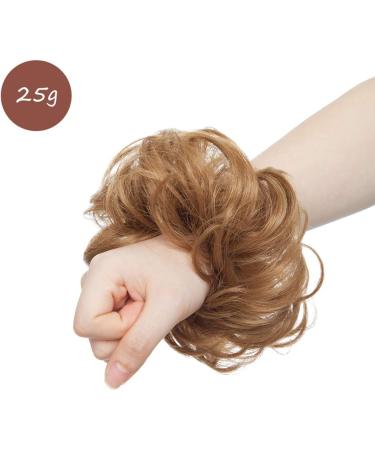 Sandy Brown Synthetic Messy Curly Hair Bun Extension - Updo Donut Hairpiece for Women - Buy Online on GoSupps.com