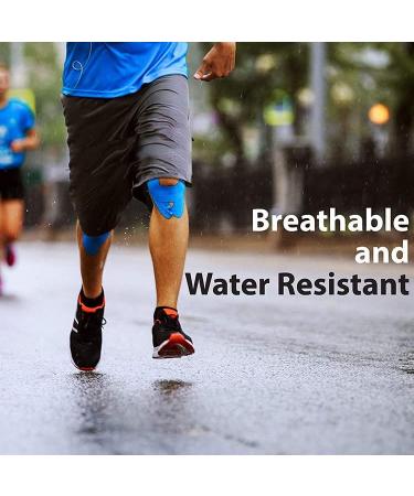 Shop Kinesiology Tape for Athletes | 16ft Water Resistant Latex Free Elastic for Knee Elbow & Shoulder Pain - Pink - Buy Online on GoSupps.com