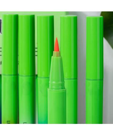 Neon Colored Pencil Liquid Eye Liner | Matte Eyeliners Pen Neon 8x Colored - Bright Eye Makeup Colors Durable Stain Resistant Eye Liner for All Day Wear - Buy Online on GoSupps.com