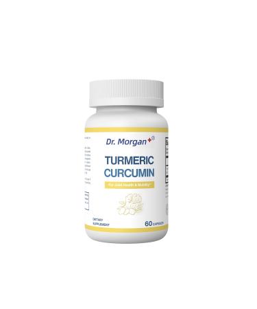 Dr. Morgan Turmeric Curcumin Supplement with 95% Curcuminoids Daily Joint and Antioxidant Support High Purity Formula 60 Capsules Made in Canada 1