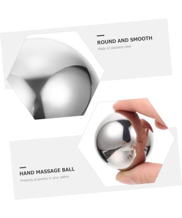 Lurrose Stainless Steel Stress Balls | 2-Piece Hand Massage Devices | Fitness & Health Balls for Relaxation & Exercise - Buy Online on GoSupps.com