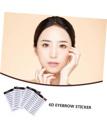 OHPHCALL Authentic Eyebrows 4pcs Eyebrow Stickers Makeup Eyebrow Transfer Brow Shaper Imitation Eyebrow Template 6 Proof 21x15cm Brown - Buy Online on GoSupps.com